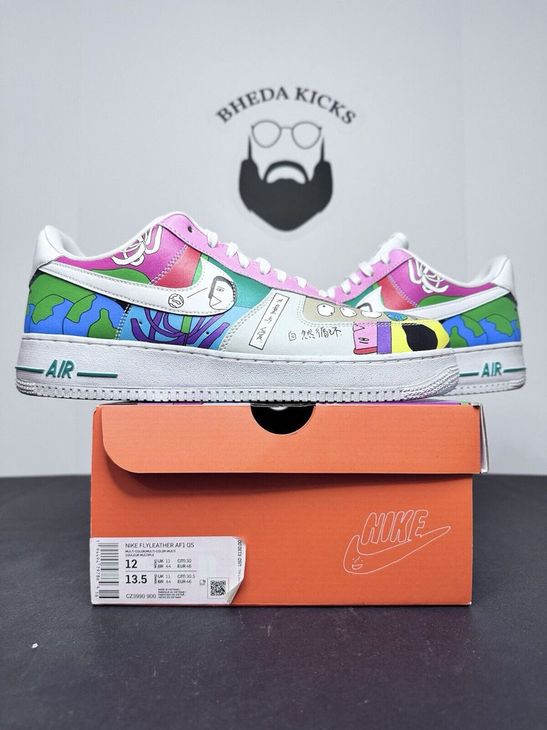 Nike Air Force 1 Low x Ruohan Wang Multi-Color 2020 CZ3990 900 Men's Size 12