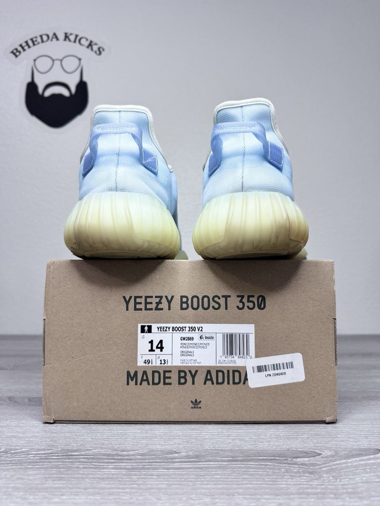 Size 14 - Adidas Men's Yeezy Boost 350 V2 Mono Ice GW2869 Preowned Authentic