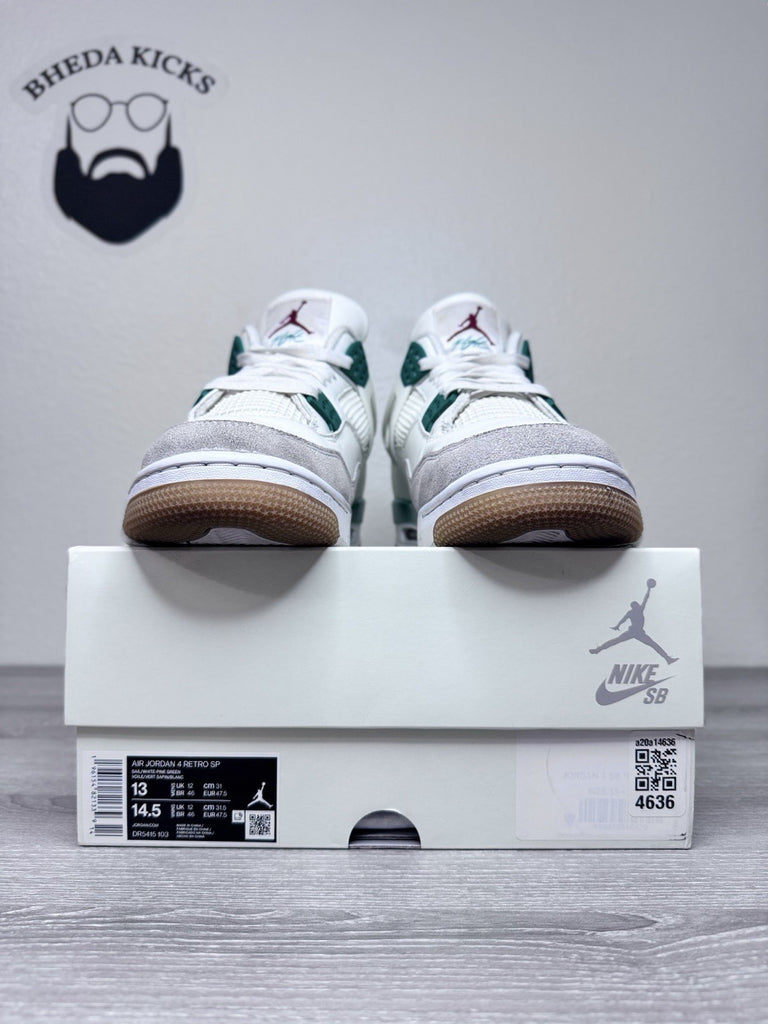 Size 13 - Nike Air Jordan 4 Retro SB Pine Green Sail (2023) DR5415-103