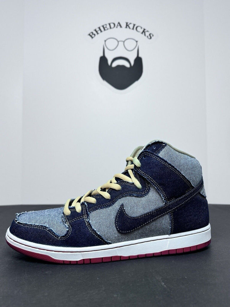 Nike SB Dunk High Hi Denim Reese Forbes Midnight Navy 881758-441 Men’s Size 13