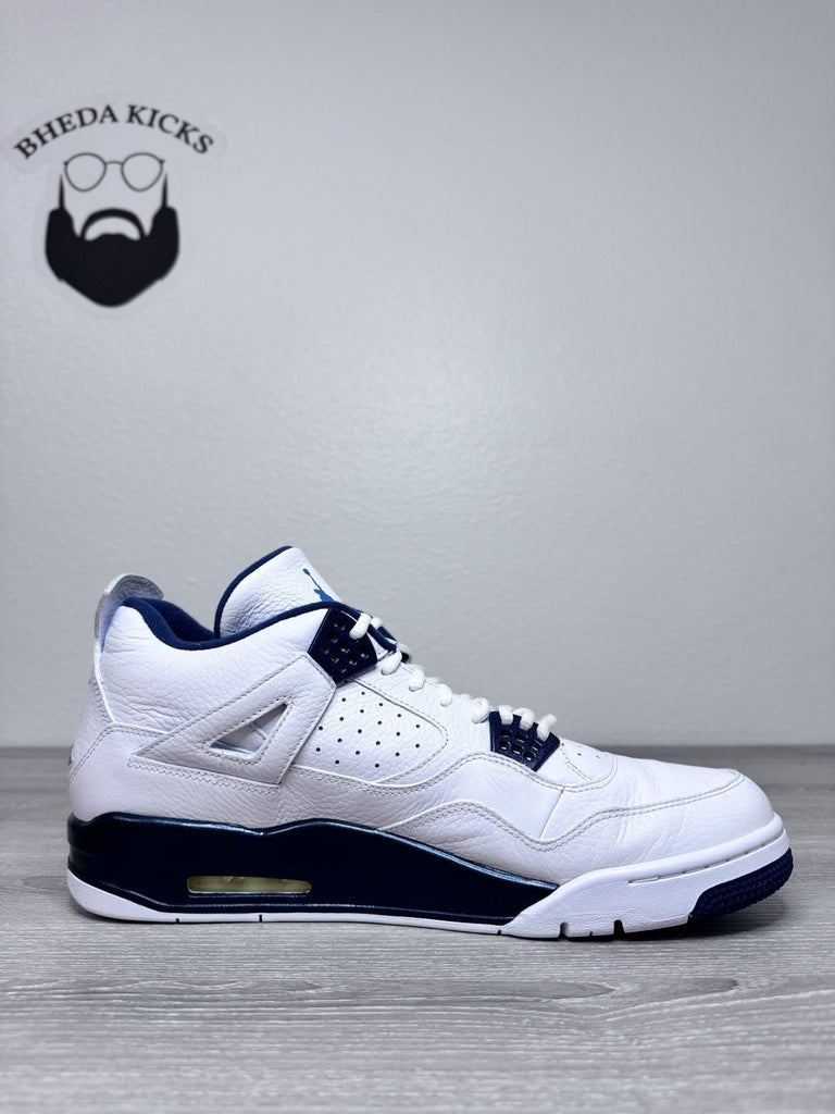 Size 15 - Nike Air Jordan Retro 4 Columbia Legend Blue White Midnight Navy 2015