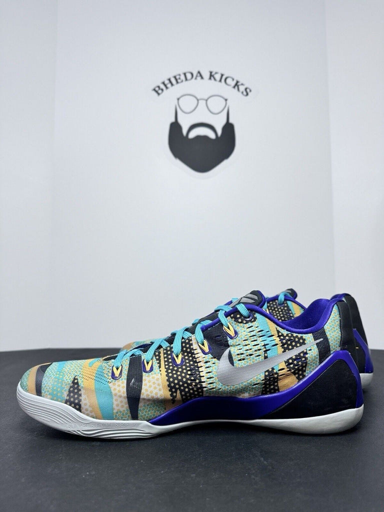 Nike Kobe 9 EM Low Unleashed Pop Art Sneakers 646701-508 Rare Men's Size 14