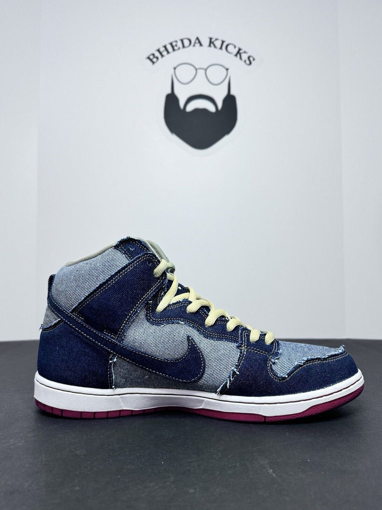 Nike SB Dunk High Hi Denim Reese Forbes Midnight Navy 881758-441 Men’s Size 13