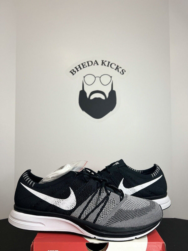 NEW DS Nike Flyknit Trainer White Black Grey Oreo AH8396-005 Men’s Size 13