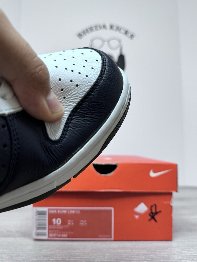 Size 10 - Nike Dunk Low CL Jordan Pack Obsidian White (2006) 304714-442 NEW DS