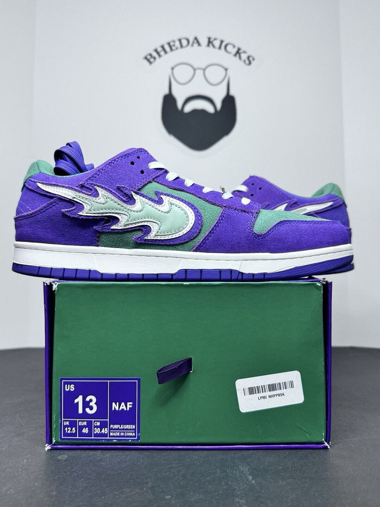 Naf World 208/420 Mens Sneakers Purple Dunk Preowned Rare Authentic Size 13