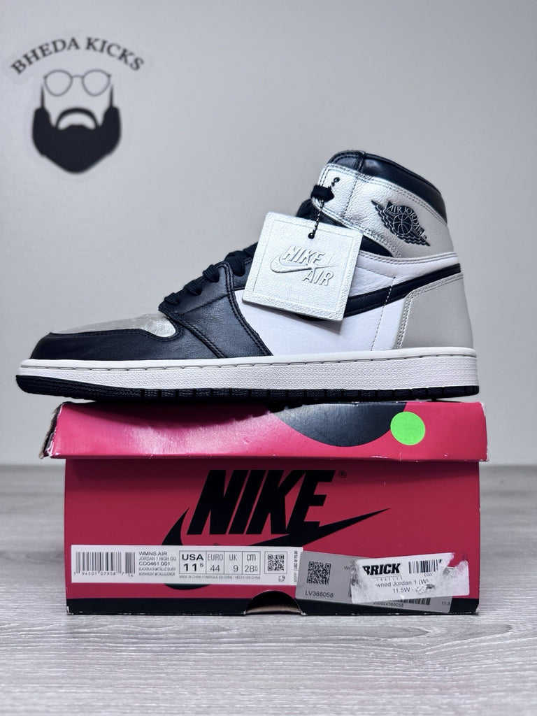 Size 11.5W/10M - Jordan 1 High Retro Silver Toe CD0461-001 Preowned