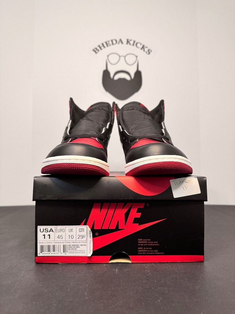 NEW DS Air Jordan 1 Retro High OG Bred Toe 555088-610 Rare Men’s Size 11