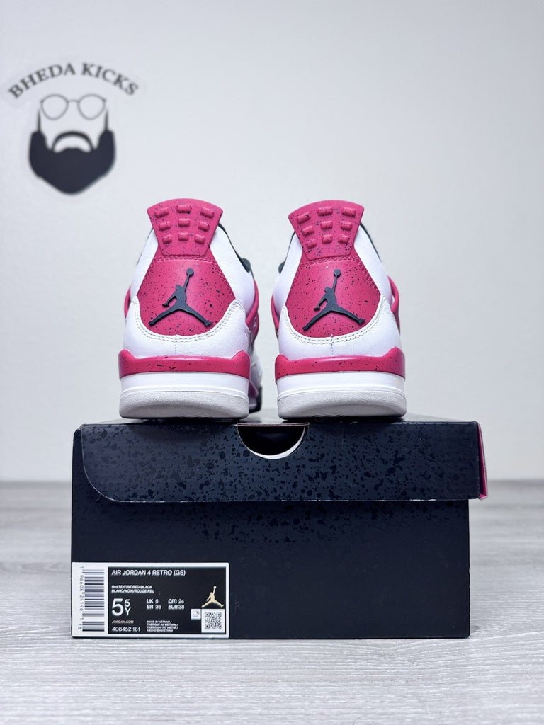 Size 5.5y - 2023 Nike Air Jordan 4 Retro GS Red Cement 408452-161 Preowned