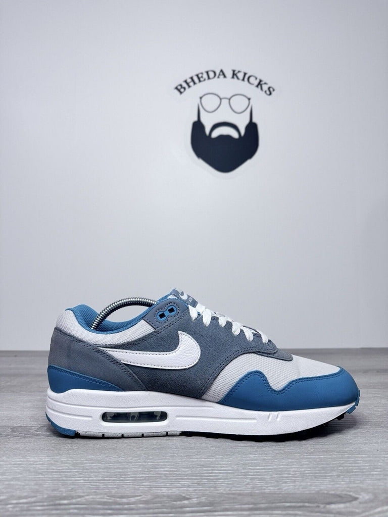 Size 10.5 - Nike Air Max 1 SC 'Aqua Blue Grey White' FB9660-001 Men's Preowned