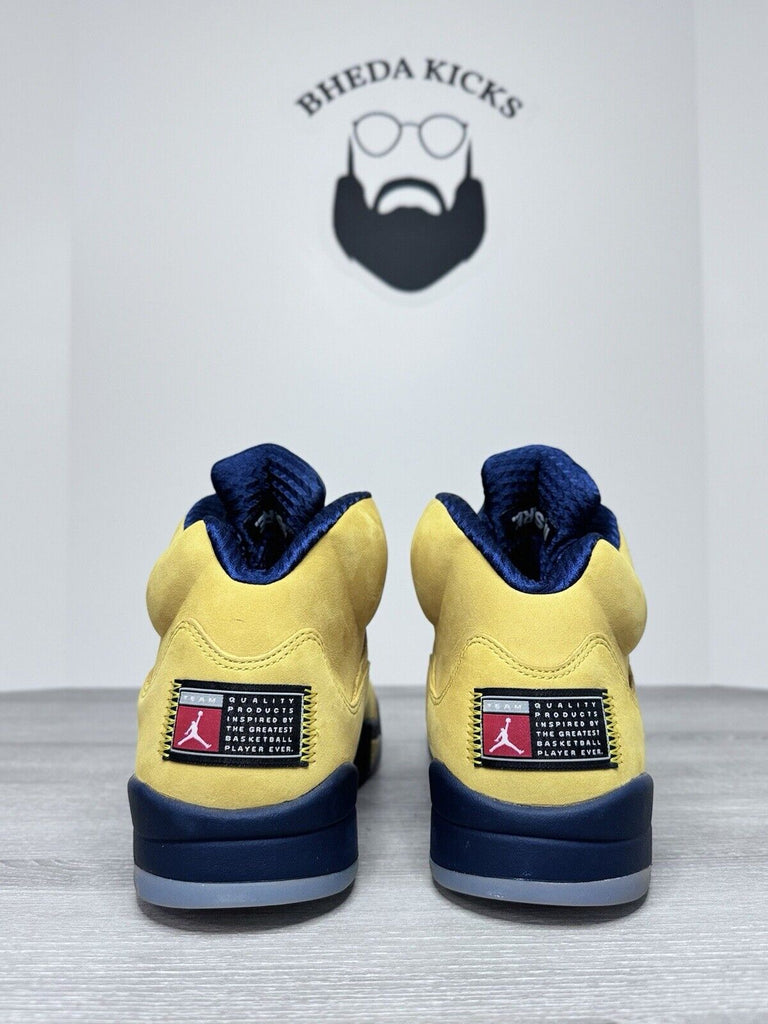 Size 11.5 - Air Jordan 5 Retro SE Michigan CQ9541-704 Authentic NEW DS