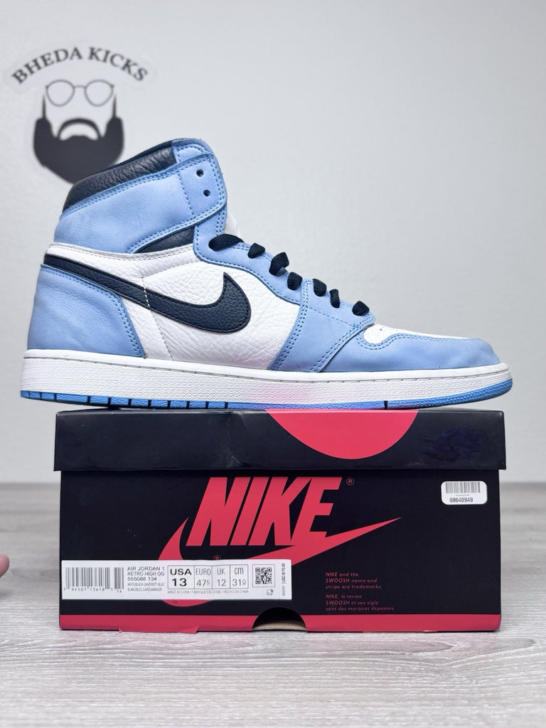 Size 13 - Jordan 1 Retro OG High University Blue 555088-134 Authentic Preowned