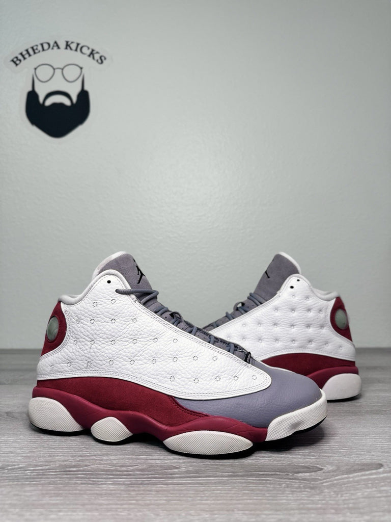 Size 8 - Nike Air Jordan 13 Retro Grey Toe 414571-126 Preowned Authentic