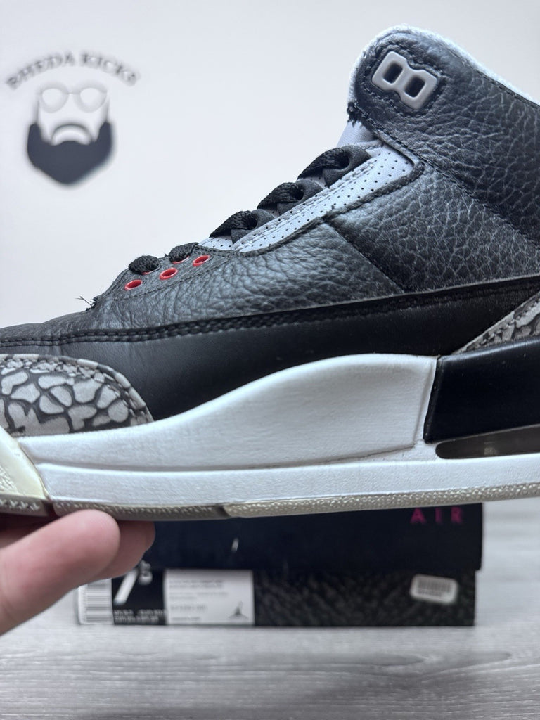 Size 7.5 - 2018 Nike Air Jordan 3 III Retro OG Black Cement 854262-001 Men's