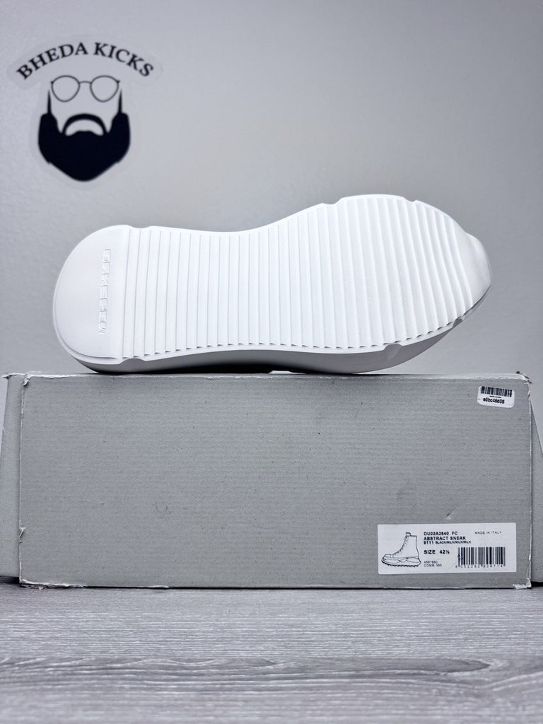 Size 42.5 EU/9.5 US - Rick Owens DRKSHDW Abstract High Sneakers Black Milk