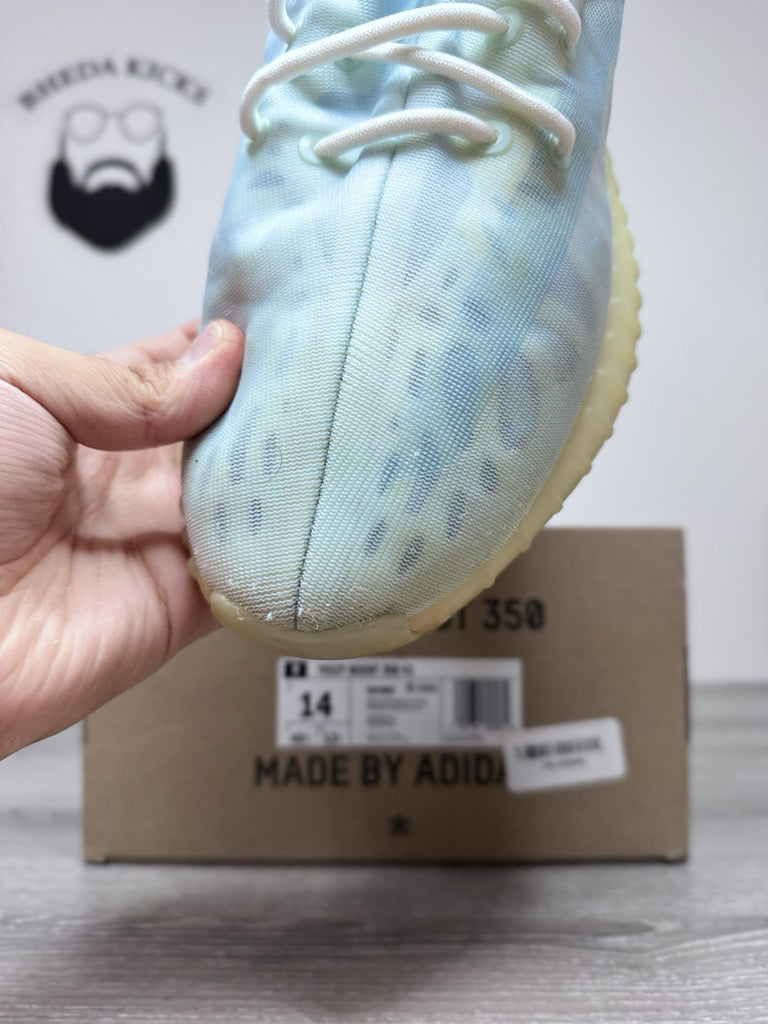 Size 14 - Adidas Men's Yeezy Boost 350 V2 Mono Ice GW2869 Preowned Authentic