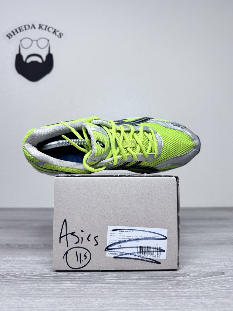 Size 11.5 - Asics Gel Flash 05 Running Shoes Volt Silver Sneakers Trainers TN439