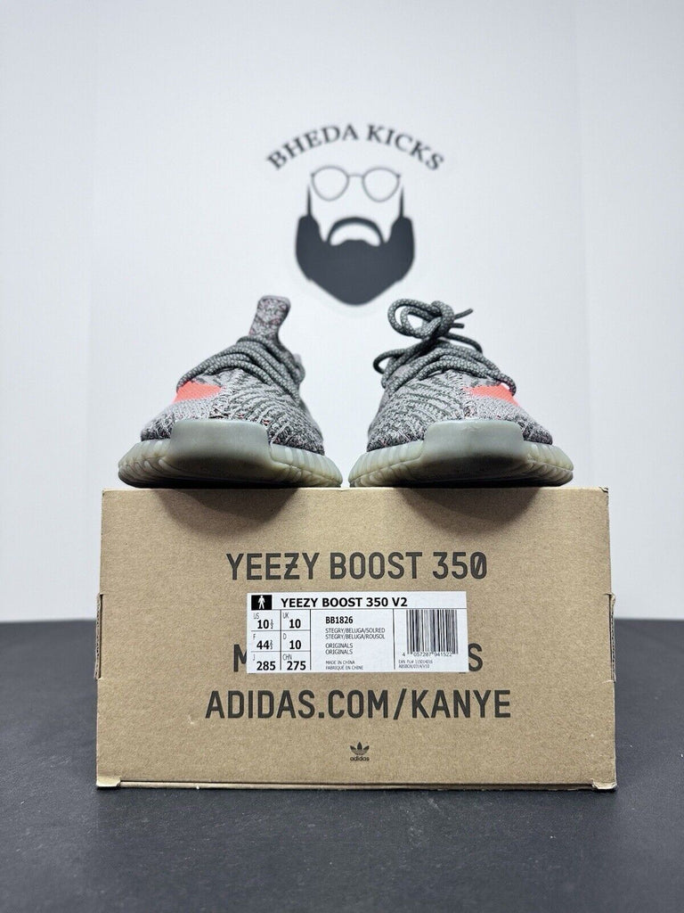 Adidas Yeezy Boost 350 V2 Beluga BB1826 Preowned Sneaker Authentic Size 10.5