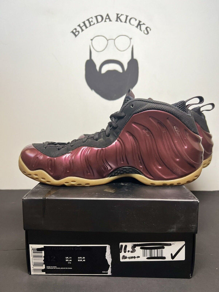 Nike Air Foamposite One Night Maroon 314996-601 Size 11.5 Preowned Og Rare