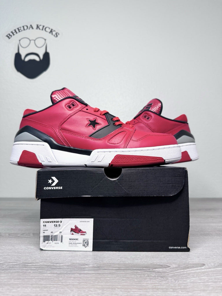 Size 11 - Converse ERX 260 Leather Sneakers Shoes Enamel Red 165043C Brand New