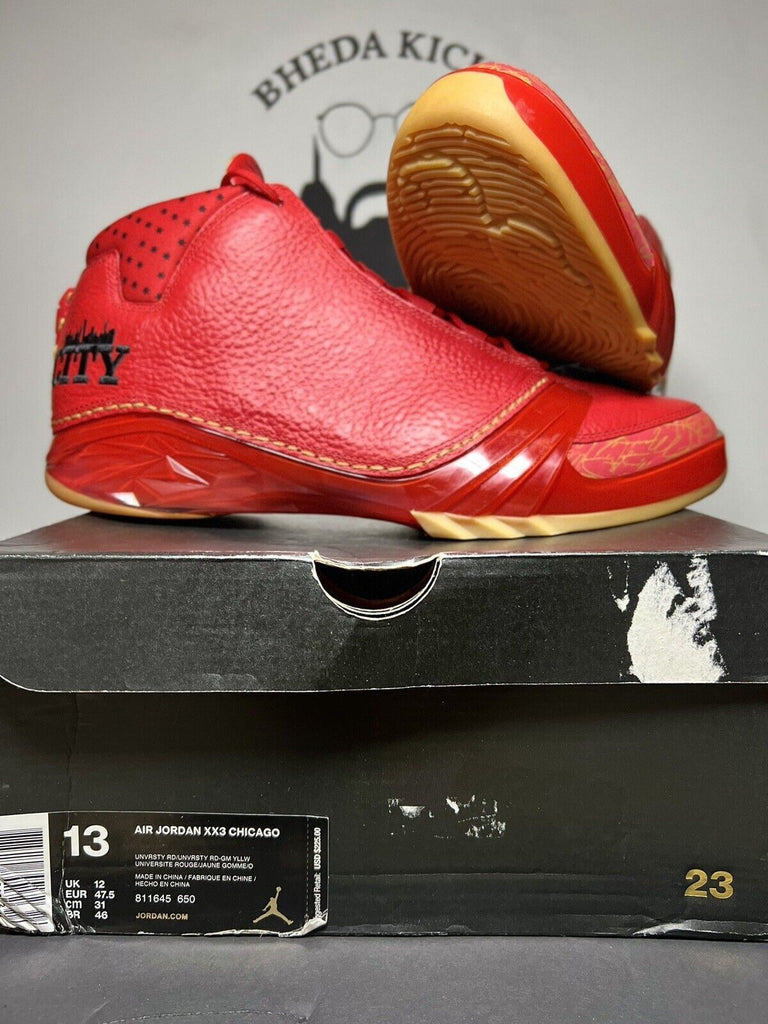 Size 13 Air Jordan 23 XX3 Retro Chicago 2015 Chi City Red 811645-650 Bulls Rare