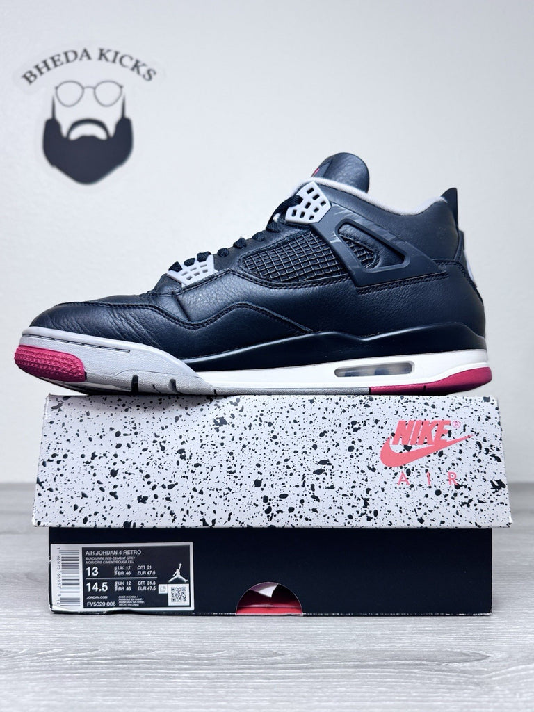 Size 13 - Air Jordan 4 Retro Bred Reimagined FV5029-006 Preowned