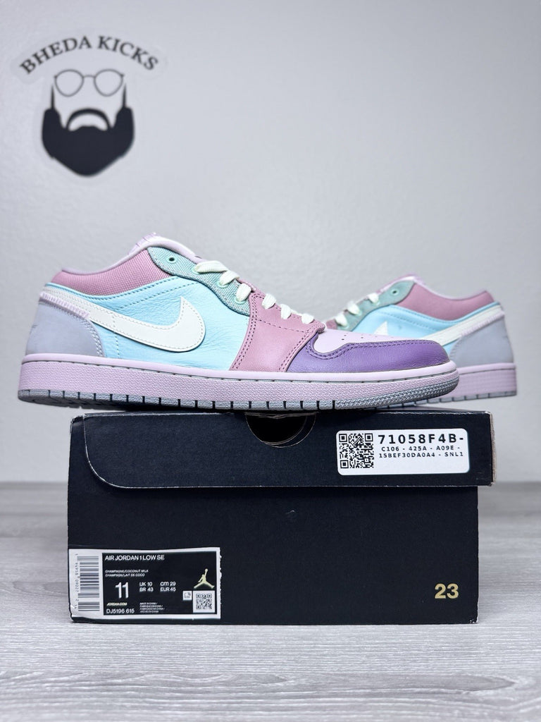 Size 11 - Nike Air Jordan 1 Low SE Easter Pastel DJ5196-615 Men's Brand New