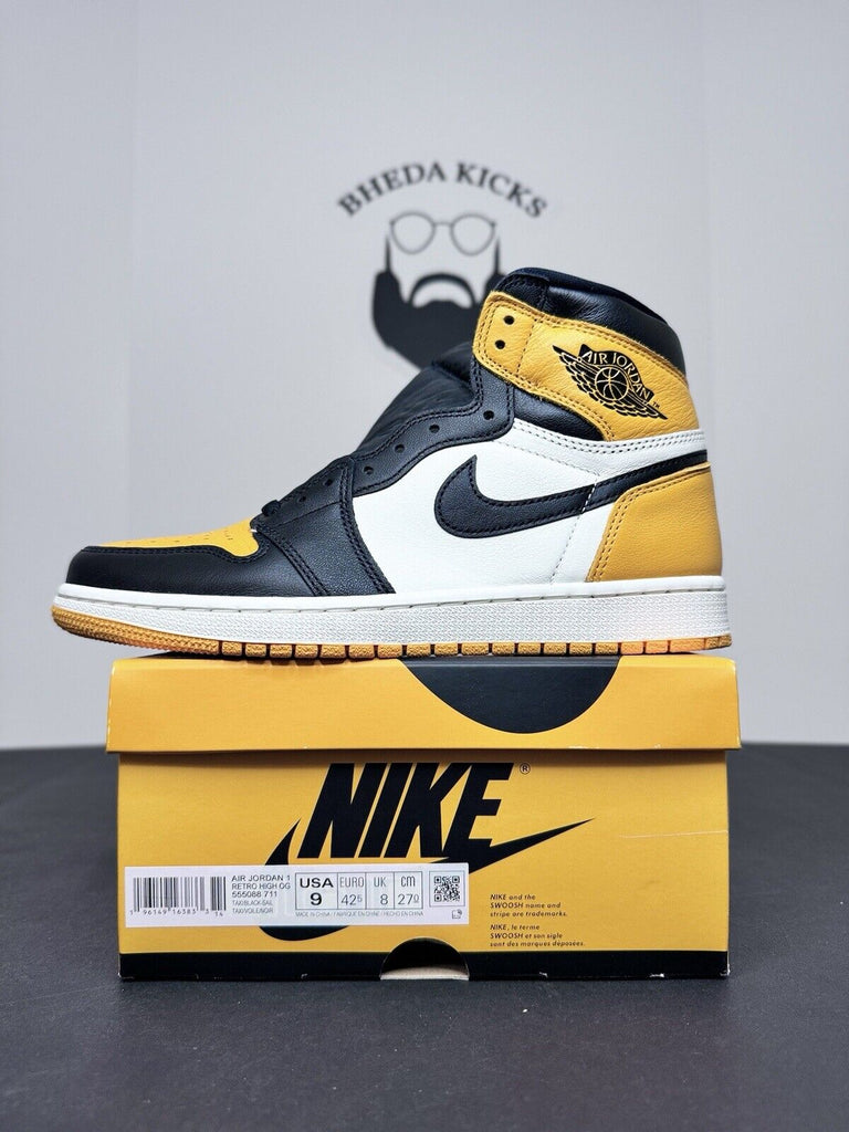 NEW DS Air Jordan 1 Retro High OG Taxi 555088-711 Authentic Men’s Size 9