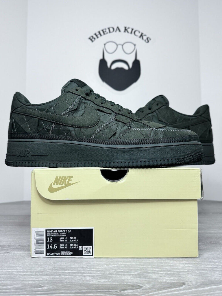 Size 13 - Nike Air Force 1 SP 'Billie Eilish' DQ4137-300 Green Preowned CLEAN