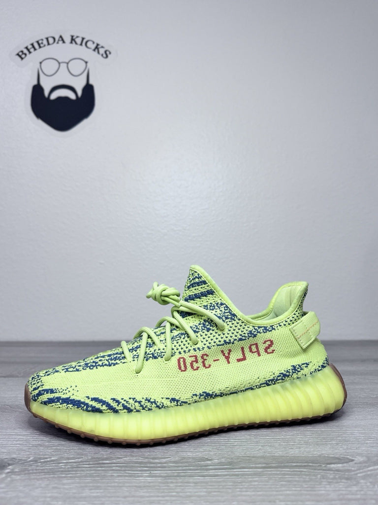 Size 10.5 - Adidas Yeezy Boost 350 V2 Semi Frozen Yellow Green B37572 Men’s