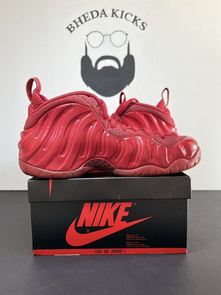 Nike Air Foamposite Pro Red October size 9 624041-603 OG Preowned Authentic Rare