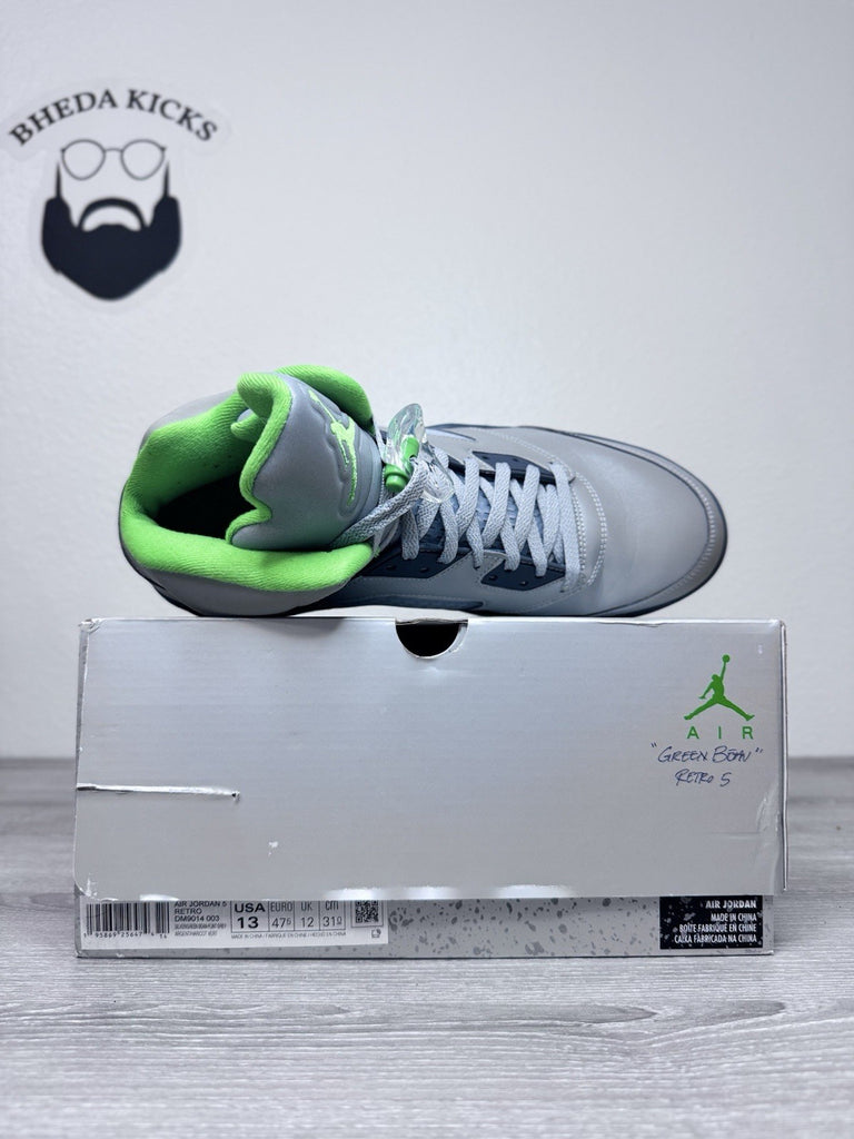 Size 13 - Jordan 5 Retro Green Bean 2022 DM9014-003 Preowned Authentic