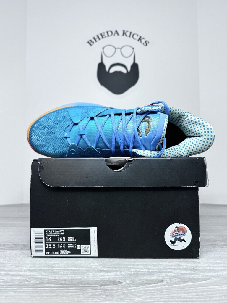 Size 14 - Nike Kyrie 7 VII Concepts Horus Sneaker Blue CT1135-900 NEW DS