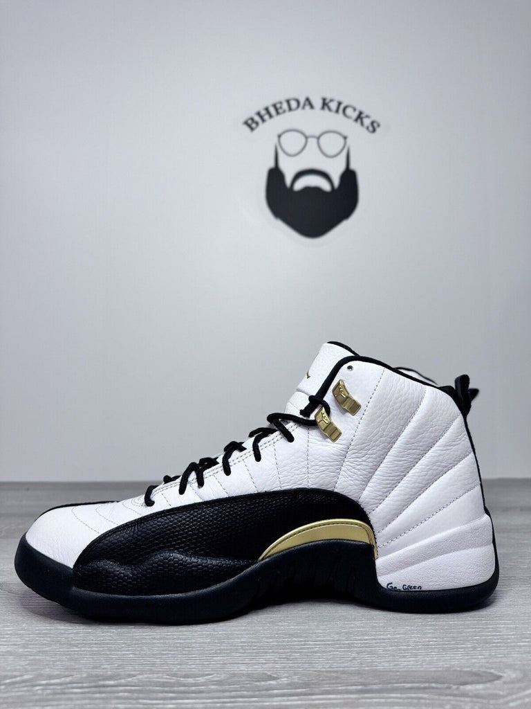 Size 11.5 - Nike Air Jordan 12 Royalty Taxi Men’s White Black Gold OG СТ8013-170