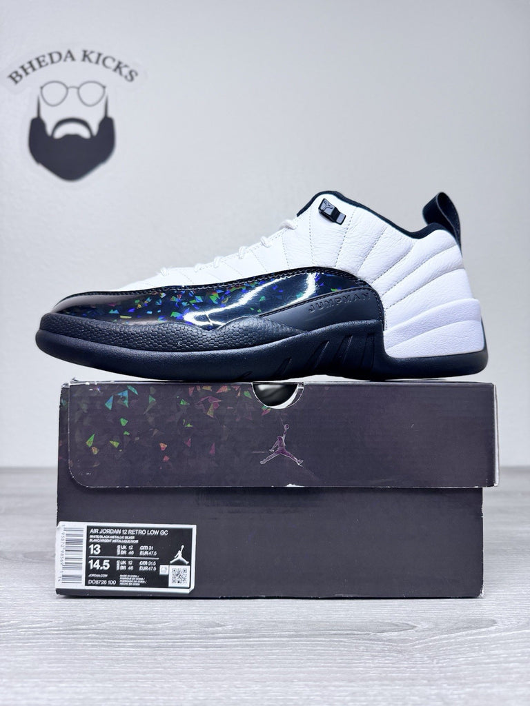 Size 13 - Nike Air Jordan 12 Low GC '25 Years In China' White Black DO8726-100