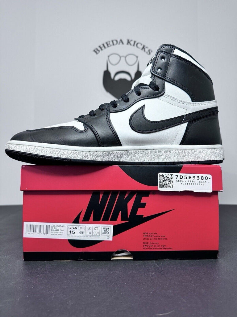 Jordan 1 Retro High 85 OG 'Black White' BQ4422-001 Preowned Rare Men’s Size 15