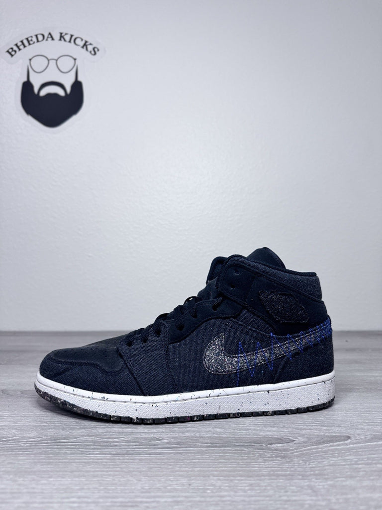 Size 12 - Air Jordan 1 Mid Crater DM3529-001 Preowned Authentic Og Rare