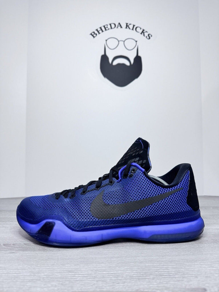 Size 13 - 2015 Nike Kobe X 10 Blackout Black Persian Purple Violet  705317-005