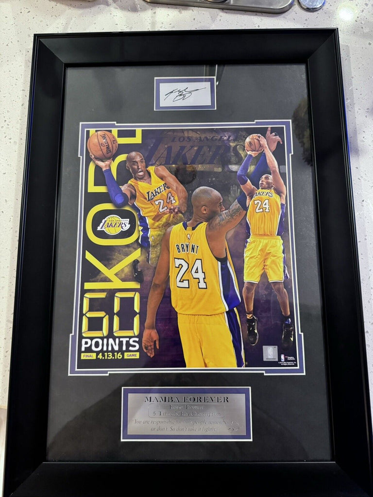 Framed Kobe Bryant Pictures Lakers Photo With Signature