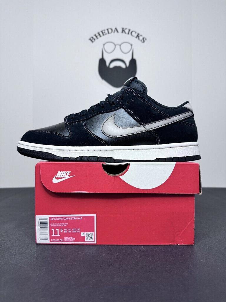 Nike Dunk Low Retro NAS Airbrush Black White Anthracite FD6923-001 Size 11.5