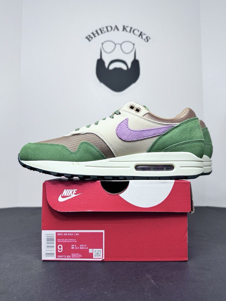 NEW DS Nike Air Max 1 SH Treeline Light Bordeax Green DR9773-30 Men’s Size 9