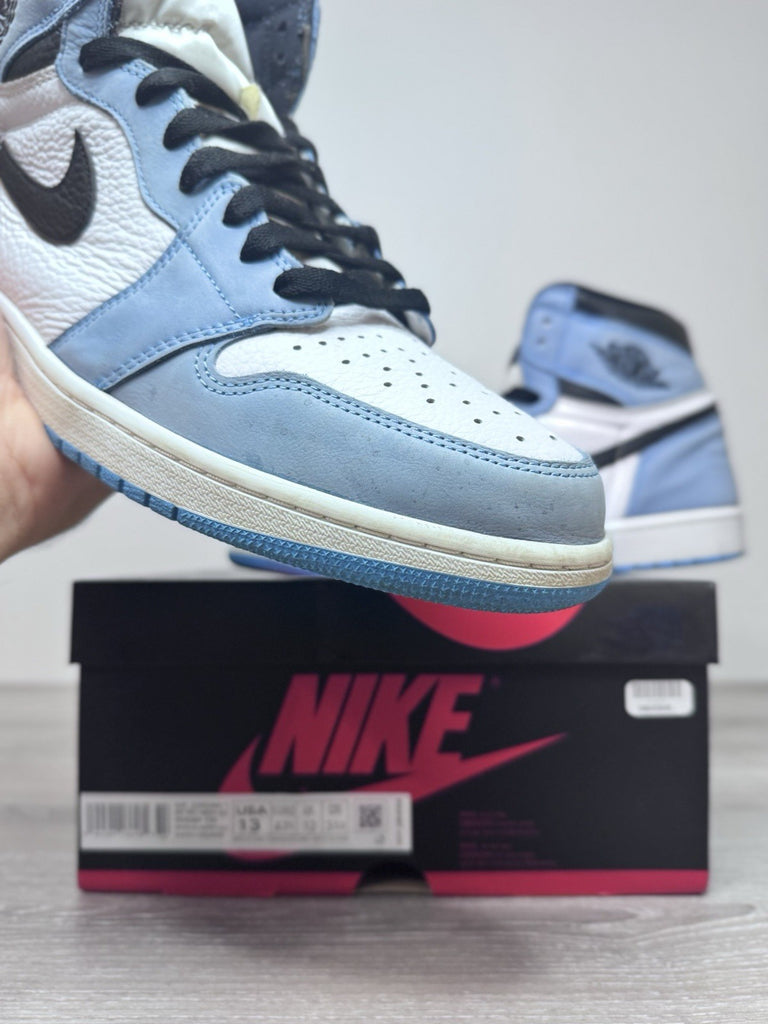 Size 13 - Jordan 1 Retro OG High University Blue 555088-134 Authentic Preowned