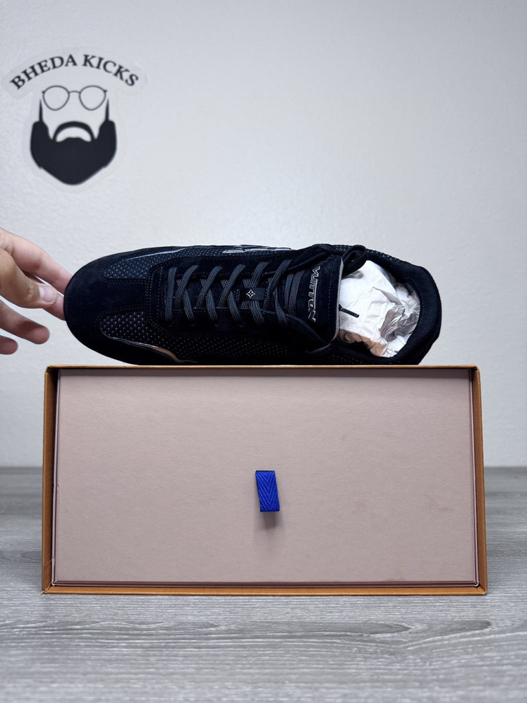 Size 10LV (size 11 US) - Louis Vuitton Rally Sneaker New Release Authentic Black