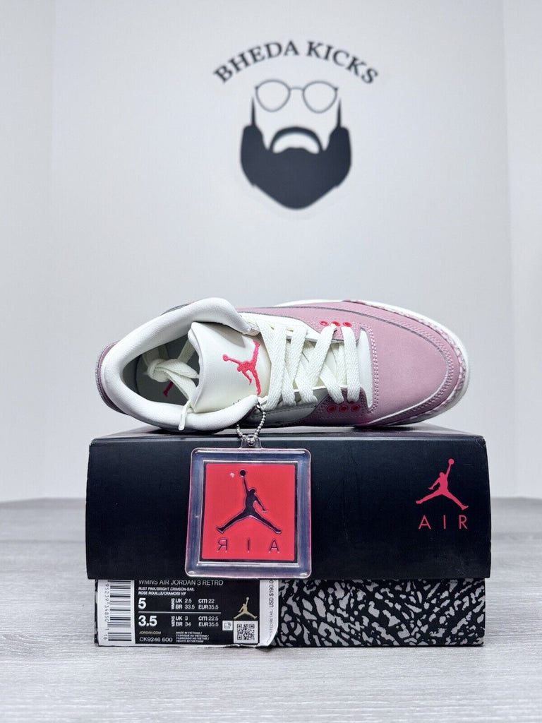 Size 5W - Air Jordan Wmns Air Jordan 3 Retro 'Rust Pink' CK9246-600 NEW DS