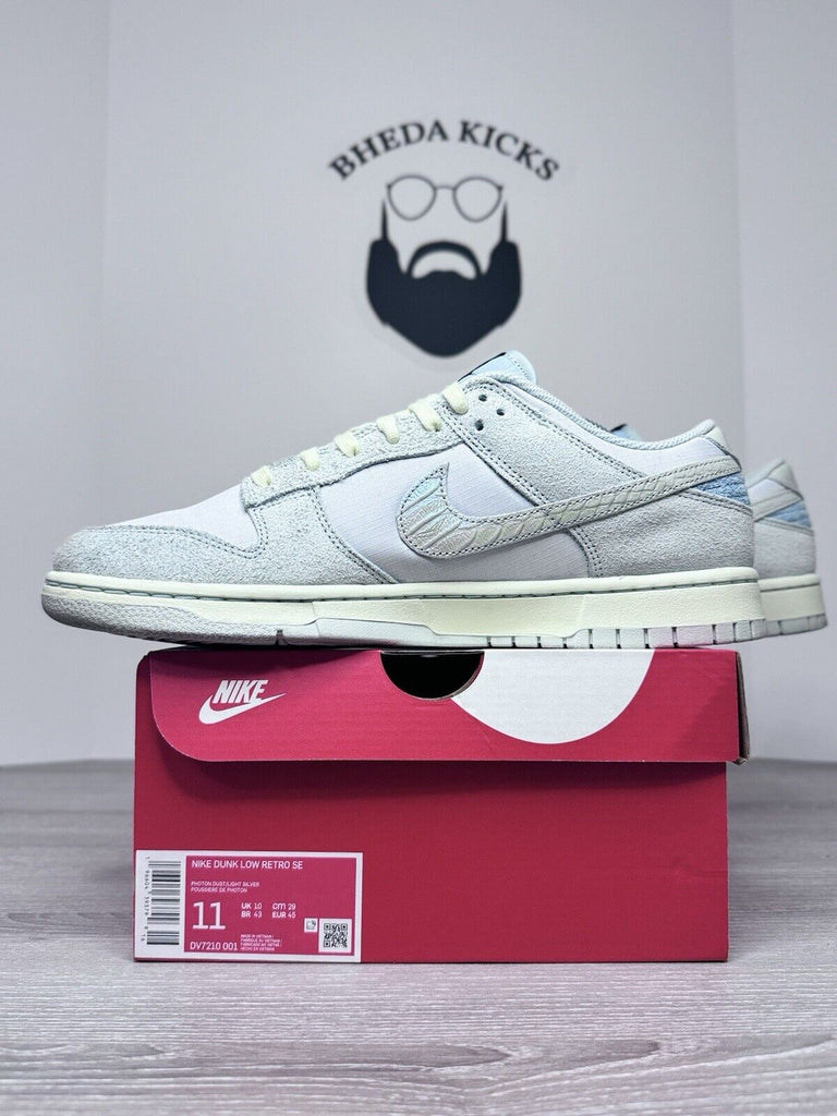 Size 11 - Nike Dunk Low SE Gone Fishing Photon Dust Light Silver DV7210-001