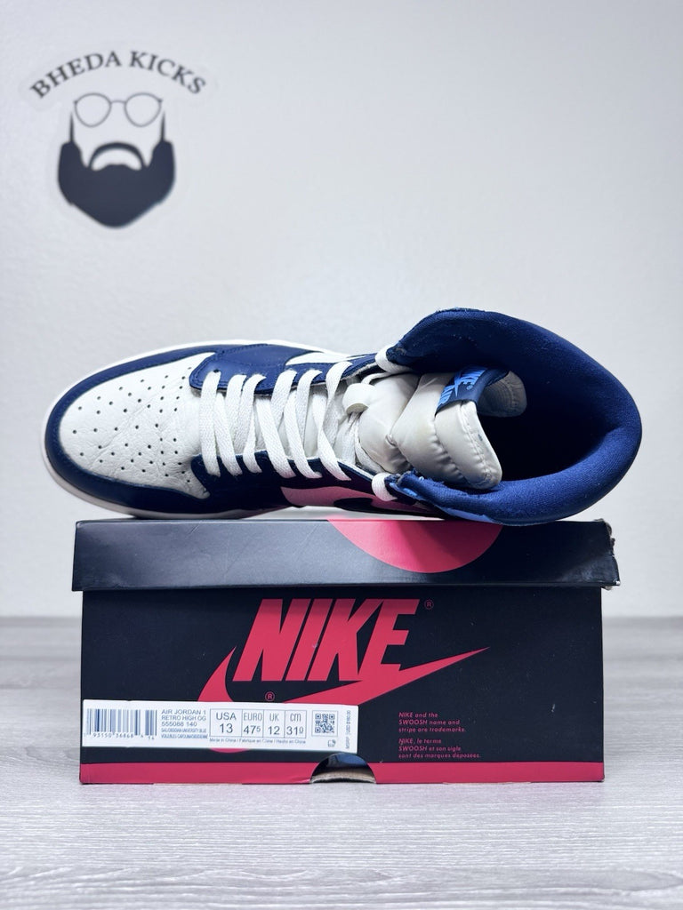 Size 13 - Air Jordan 1 Retro High OG "Obsidian UNC" 2019 555088-140 Preowned