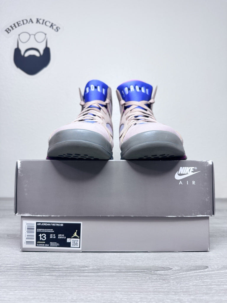 Size 13 - Nike Air Jordan 7 Retro SE Sapphire Men’s DJ2636-204 Preowned