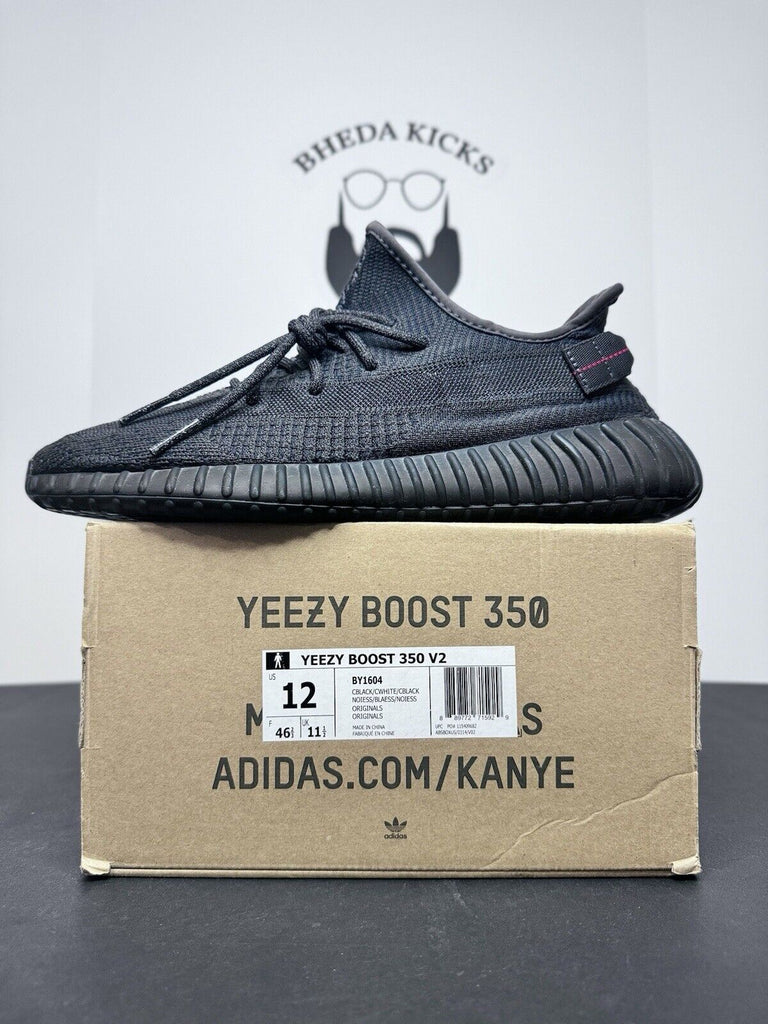 Adidas Yeezy Boost 350 V2 Black Static Non-Reflective 2019 FU9006 Men’s Size 12