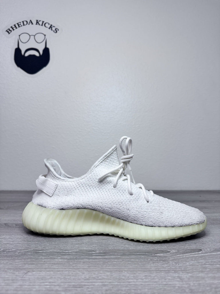 Size 12 - Adidas Yeezy 350 Boost V2 Cream Triple White 2017 CP9366 Preowned