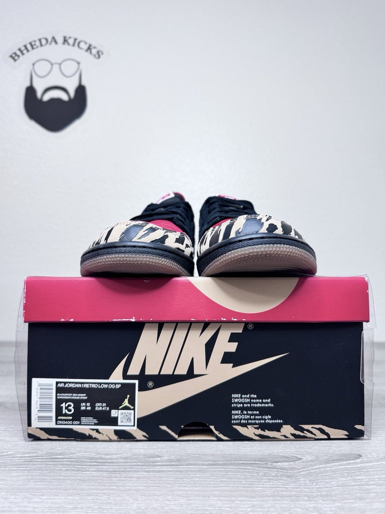 Size 13 - Jordan 1 Retro Low x Solefly DN3400-001 Preowned Authentic Rare
